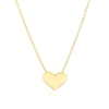 Thumbnail Image 1 of 14ct Yellow Gold Bubble Heart Pendant 18" Necklace