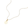 Thumbnail Image 2 of Children's 9ct Yellow Gold Paw Print Pendant 14+1" Necklace