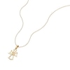 Thumbnail Image 2 of Children's 9ct Yellow Gold Angel Pendant 14+2" Necklace