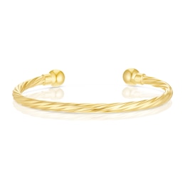Children's 9ct Yellow Gold Twist Torque Bangle