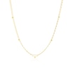 Thumbnail Image 1 of 9ct Yellow Gold Ball Station Sparkle Double 18+1" Chain