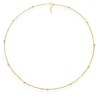 Thumbnail Image 2 of 9ct Yellow Gold Ball Station Sparkle Double 18+1" Chain