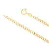Thumbnail Image 3 of 9ct Yellow Gold Ball Station 18" Curb Chain
