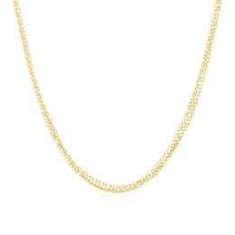 9ct Yellow Gold Four Layer 18" Chain