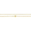 Thumbnail Image 2 of 9ct Yellow Gold Station Ball Sparkle Double 6.5+1" Bracelet