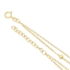 Thumbnail Image 3 of 9ct Yellow Gold Station Ball Sparkle Double 6.5+1" Bracelet
