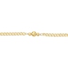 Thumbnail Image 2 of 9ct Yellow Gold Ball Station Curb 7.5" Bracelet