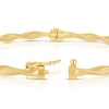 Thumbnail Image 3 of 9ct Yellow Gold Diamond Cut Twisted Hinged Bangle