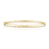 Thumbnail Image 1 of 9ct Yellow & White Gold Twisted Hinged Bangle