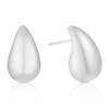 Thumbnail Image 1 of Sterling Silver Large Bubble Teardrop Stud Earrings