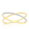 Thumbnail Image 1 of 9ct Yellow Gold Cubic Zirconia Open Twist Ring