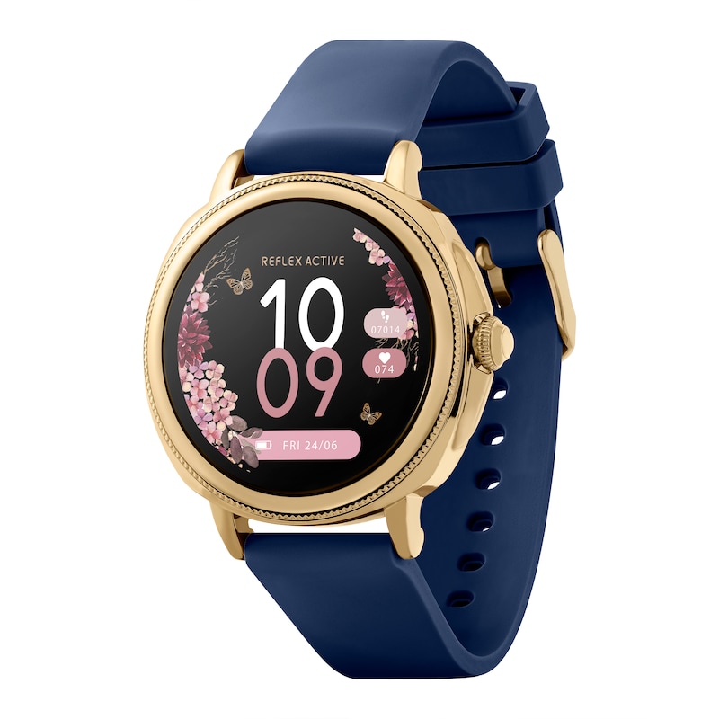 Main Image 1 of Reflex Active Ladies' Series 25 Navy Smart Calling Watch