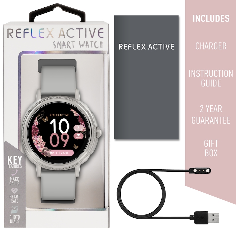 Main Image 5 of Reflex Active Series 25 Grey Smart Calling Watch
