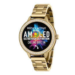 Reflex Active Amoled Series 41 Gold Tone Bracelet Smart Watch