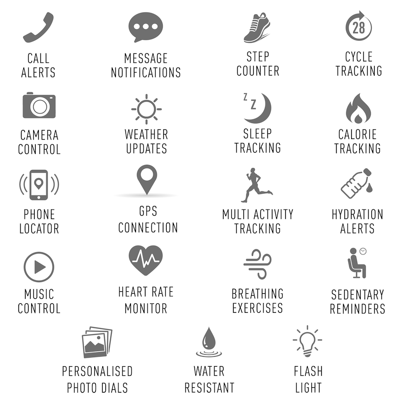 Main Image 4 of Reflex Active Series 12 Red Strap Smart Watch