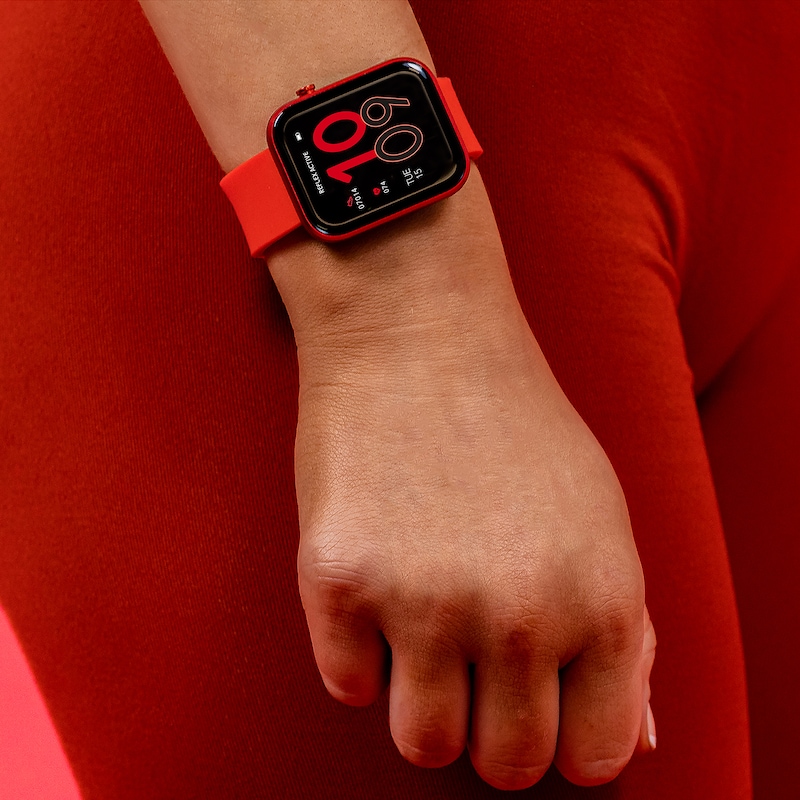 Main Image 5 of Reflex Active Series 12 Red Strap Smart Watch
