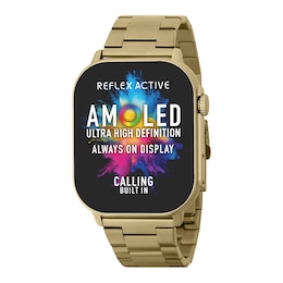 Reflex Active Amoled Series 29 Gold Tone Bracelet Smart Calling Watch