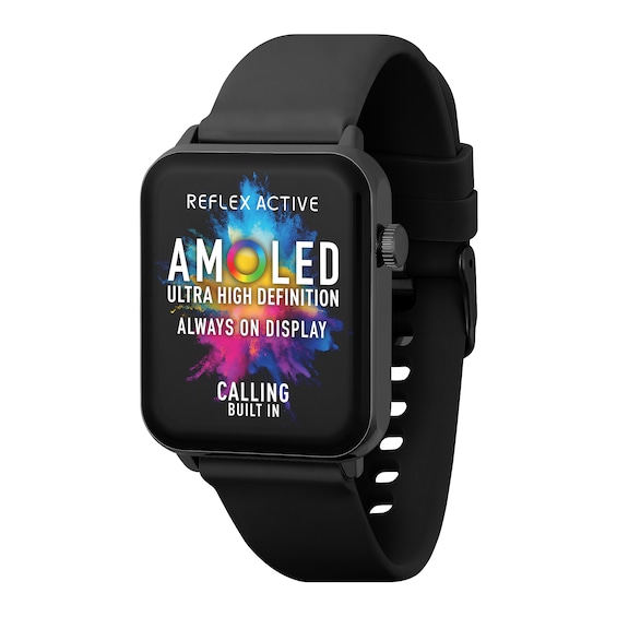 Reflex Active Amoled Series 30 Black Smart Watch