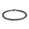 Thumbnail Image 2 of Stainless Steel Men's Black & Silver Two Colour 8.5" Curb Bracelet