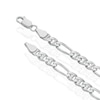 Thumbnail Image 3 of Sterling Silver Men's Figaro Chain 22" Necklace