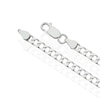Thumbnail Image 3 of Sterling Silver Men's Flat Curb Chain 24" Necklace