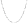 Thumbnail Image 1 of Sterling Silver Men's Flat Curb Chain 18" Necklace