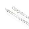 Thumbnail Image 3 of Sterling Silver Men's Flat Curb Chain 18" Necklace