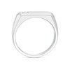 Thumbnail Image 3 of Sterling Silver Men's Cubic Zirconia Long Rectangle Signet Ring