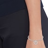 Thumbnail Image 2 of Tommy Hilfiger Ladies' TH Monogram Heart Pendant Stainless Steel Bracelet