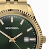 Thumbnail Image 3 of Sekonda Men's Green Dial Gold Tone Bracelet Watch