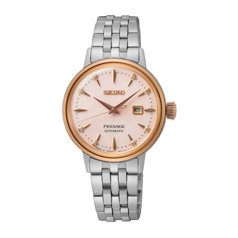 Main Image 1 of Seiko Presage Cocktail Time ‘Pink Lady’ Ladies' Diamond Twist Watch