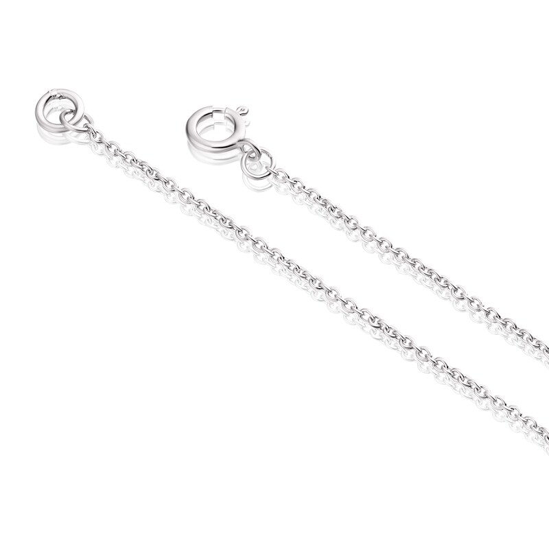 Main Image 3 of Children's Sterling Silver Heart Cubic Zirconia Star Pendant 14+2" Necklace