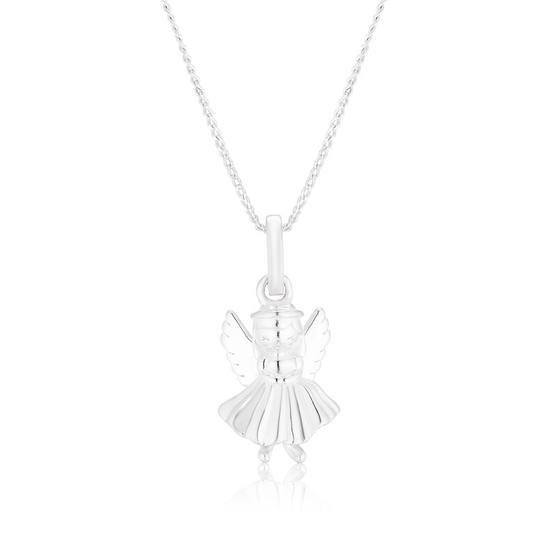 Main Image 1 of Children's Sterling Silver Fairy Pendant 14+2" Necklace