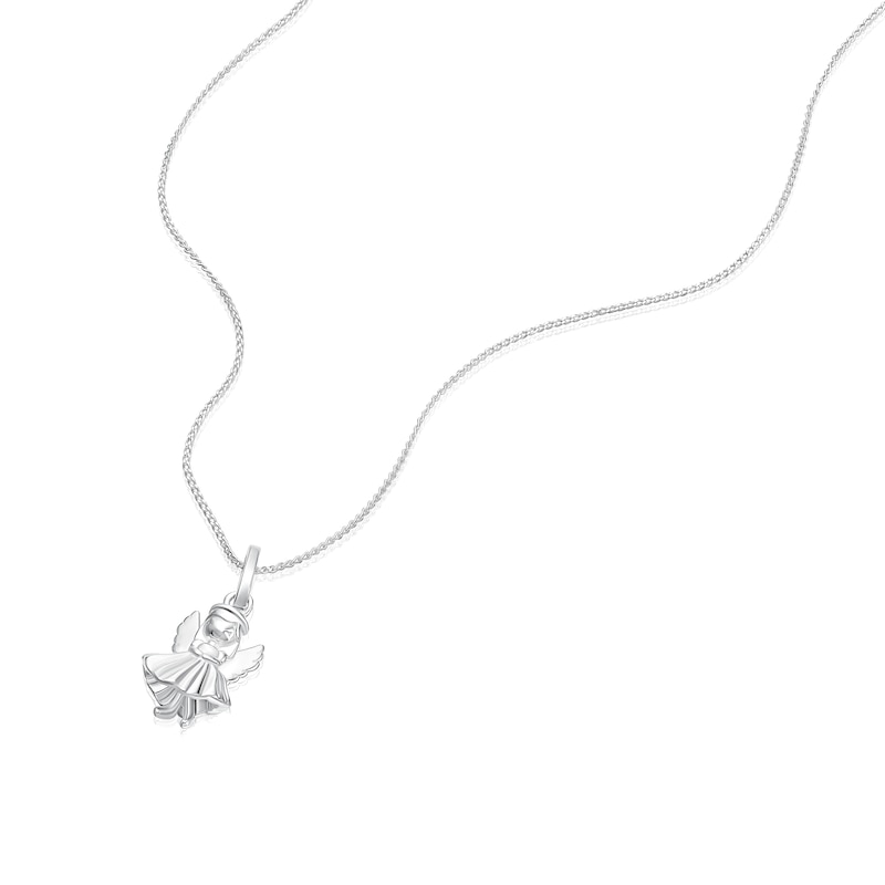 Main Image 2 of Children's Sterling Silver Fairy Pendant 14+2" Necklace