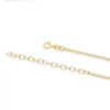 Thumbnail Image 3 of Sterling Silver Gold Tone Emerald Preciosa Crystal Pendant 16+2" Necklace