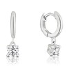 Thumbnail Image 1 of Sterling Silver Cubic Zirconia Huggie Hoop Earrings