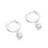 Thumbnail Image 2 of Sterling Silver Cubic Zirconia Huggie Hoop Earrings