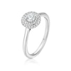 Thumbnail Image 2 of The Diamond Story Platinum 0.33ct Diamond Round Halo Solitaire Ring