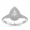 Thumbnail Image 1 of The Diamond Story Platinum 0.50ct Diamond Pear Cluster Ring