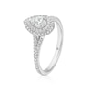 Thumbnail Image 2 of The Diamond Story Platinum 0.50ct Diamond Pear Cluster Ring