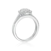 Thumbnail Image 3 of Perfect Fit 9ct White Gold 0.50ct Diamond Round Cluster Bridal Set