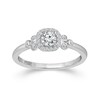 Thumbnail Image 0 of Emmy London 9ct White Gold Halo 0.33ct Total Diamond Ring