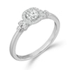 Thumbnail Image 1 of Emmy London 9ct White Gold Halo 0.33ct Total Diamond Ring