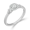 Thumbnail Image 2 of Emmy London 9ct White Gold Halo 0.33ct Total Diamond Ring