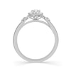 Thumbnail Image 3 of Emmy London 9ct White Gold Halo 0.33ct Total Diamond Ring