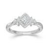 Thumbnail Image 1 of Emmy London 18ct White Gold 0.50ct Diamond Princess Halo Ring