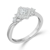 Thumbnail Image 2 of Emmy London 18ct White Gold 0.50ct Diamond Princess Halo Ring