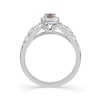 Thumbnail Image 2 of Emmy London 18ct White Gold Morganite 0.13ct Diamond Ring