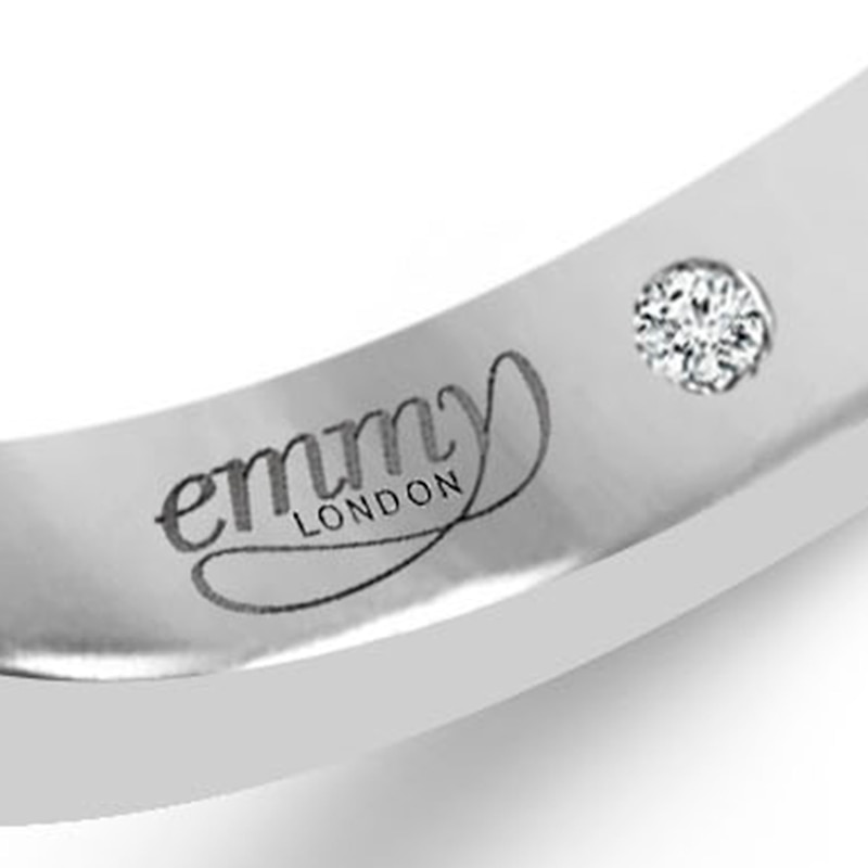 Main Image 4 of Emmy London 18ct White Gold Morganite 0.13ct Diamond Ring
