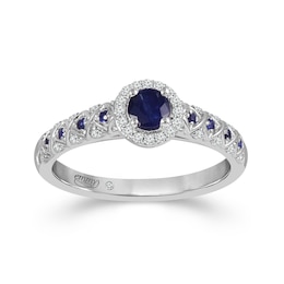 Emmy London 18ct White Gold Sapphire & Diamond Ring